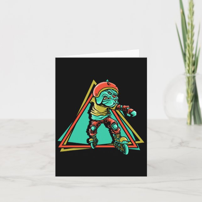 Roller Skater Inline Skating  Card (Front)
