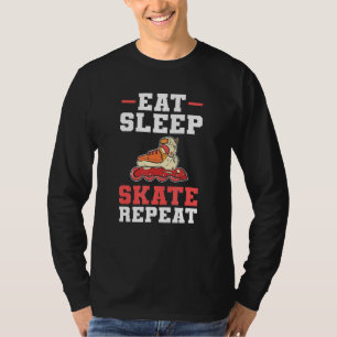 Roller Skates Eat Sleep Skate Repeat T-Shirt