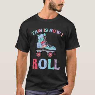 Roller Skates Funny Vintage Seventies Disco Derby T-Shirt