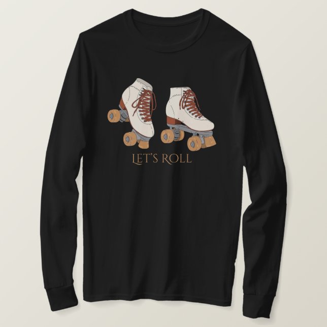 Roller Skates Long Sleeve T-Shirt (Design Front)