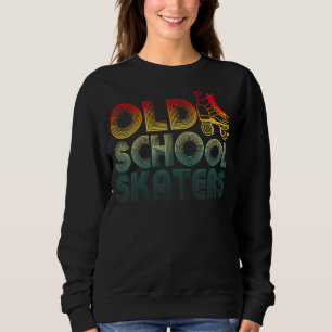 Roller Skates Old School Vintage Derby Funky 70’s Sweatshirt