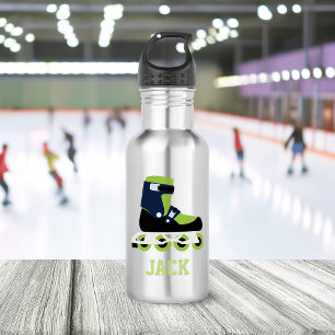 Roller Skates Personalised Kids 532 Ml Water Bottle