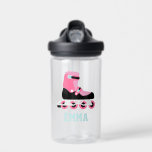 Roller Skates Personalised Kids Water Bottle<br><div class="desc">Personalised design for your little athletes and sports fans.</div>
