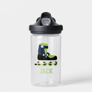 Roller Skates Personalized Water Bottle