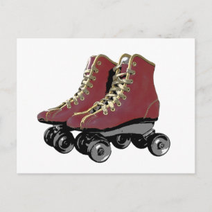 Roller Skates Postcard