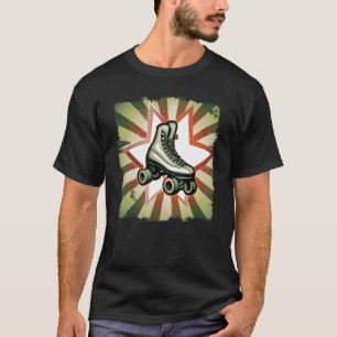 Roller Skates Roller Blades Retro Style 70s T-Shirt