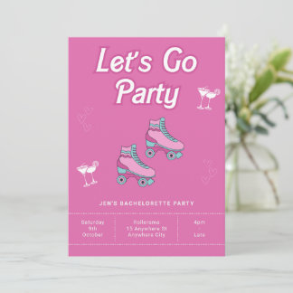 Roller Skates Roller Disco Invitation