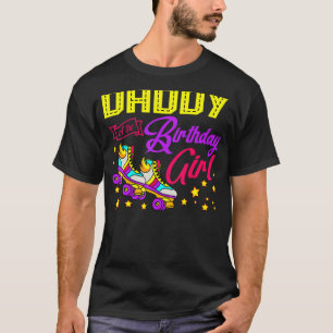 Roller Skates Skating Daddy Of The Birthday Girl S T-Shirt