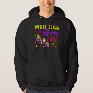 Roller Skates Skating Mid Sis Of The Birthday Girl Hoodie