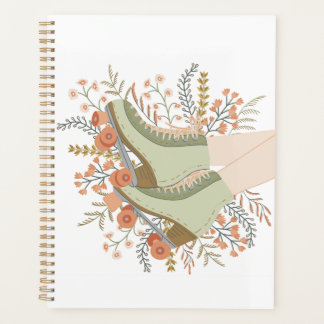 Roller Skates spiral notebook Planner