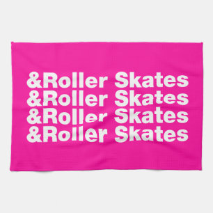 & Roller Skates Tea Towel