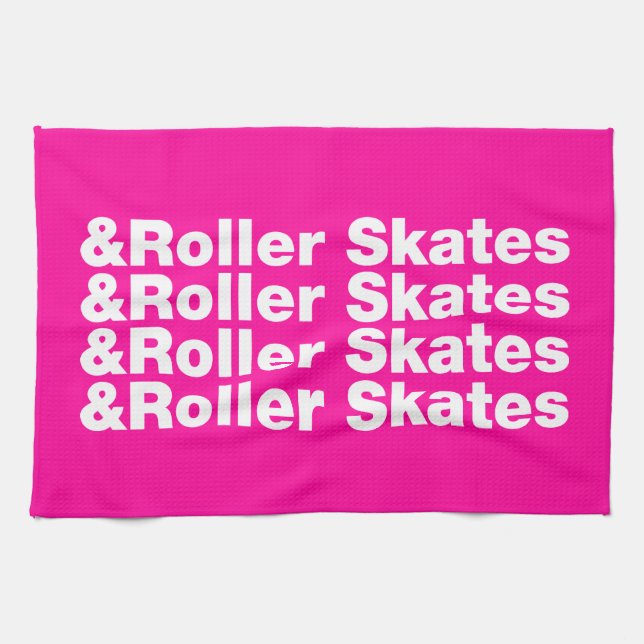 & Roller Skates Tea Towel (Horizontal)