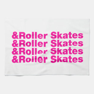 & Roller Skates Tea Towel