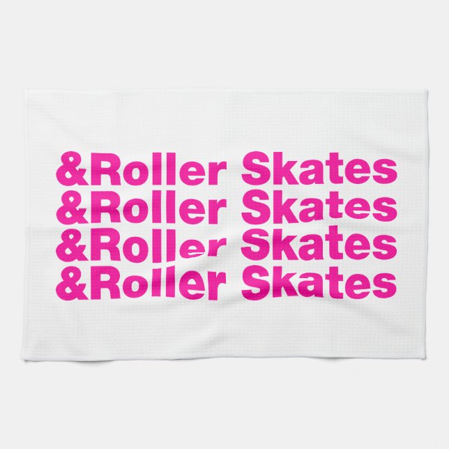 & Roller Skates Tea Towel (Horizontal)