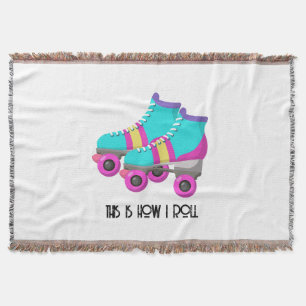 Roller Skates Throw Blanket