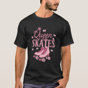 Roller Skating 80s Roller Skater Queen Of The Roll T-Shirt