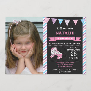 Roller Skating Birthday Invitation Birthday Party