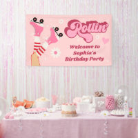 Roller Skating Birthday Party Vinyl Banner