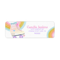Roller Skating Birthday Return Address