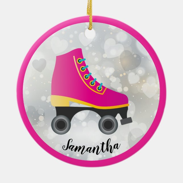 Roller Skating Design Ornament (Back)