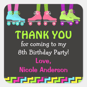 Roller Skating Favour Tags / Roller Skating