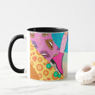 Roller Skating Fun 1980s Style Mug