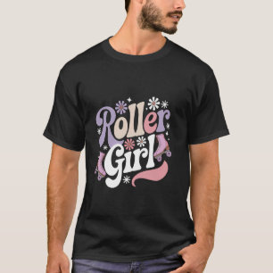 Roller Skating Girl 70s 80s Roller Skates 90s Roll T-Shirt