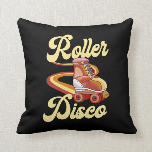 Roller Skating Roller Disco 1970S Retro Cushion