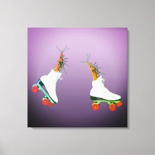 Roller Skating Shrimps Wall Art