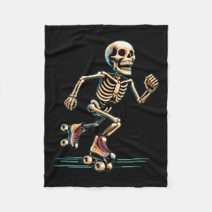 Roller Skating Skater Halloween Fleece Blanket