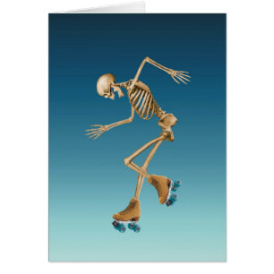 Roller Skating Skeleton Blues