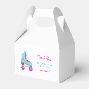 Roller Skating Thank You Birthday Party Favour Box