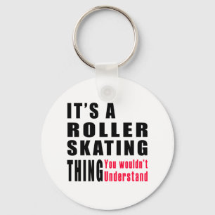 Roller Skating Thing Designs Key Ring