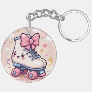 Roller Sparkle – Kawaii Pastel Skate Keychain
