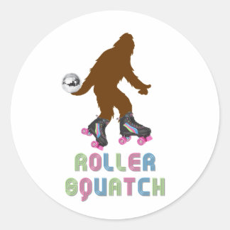 Roller Squatch Classic Round Sticker