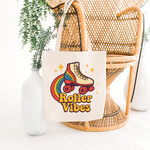 Roller Vibes – Retro Skate Magic Tote Bag