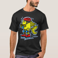 Rollerblade Fish funny Skating cartoon