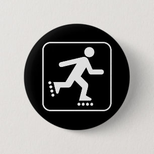 Rollerblade Symbol Button