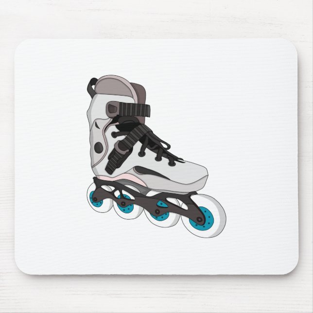 Rollerblades Rollerskates Inline Skates Art Mouse Mat (Front)
