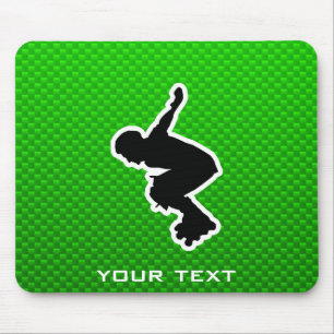Rollerblading cop mouse mat