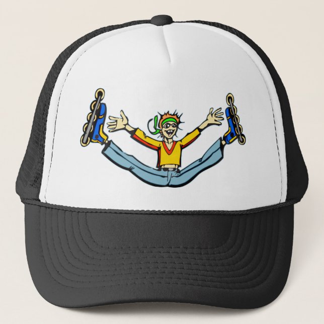 Rollerblading Trucker Hat (Front)