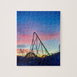 rollercoaster amusement ride jigsaw puzzle