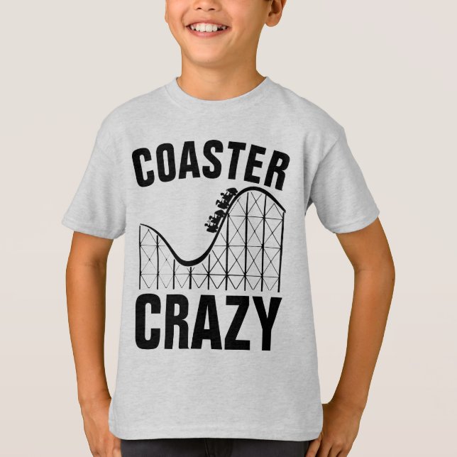 ROLLERCOASTER COASTER CRAZY T-Shirts (Front)