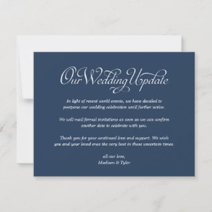 Rollercoaster Wedding Update Card
