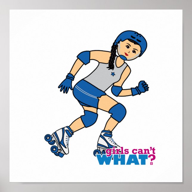 Rollerderby Girl -  Medium Poster (Front)
