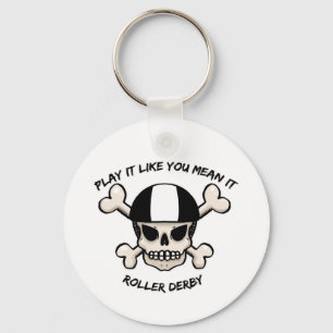 Rollerderby play it like you mean it key ring