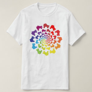 rollerskate rainbow circle T-Shirt