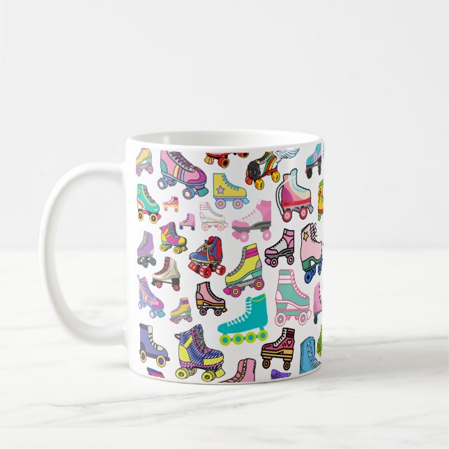 Rollerskate Roller Derby Inspired Mug (Left)