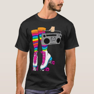 Rollerskates 80's Roller Disco Skating Skate Girl T-Shirt