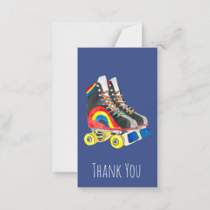 Rollerskates retro eighties art card